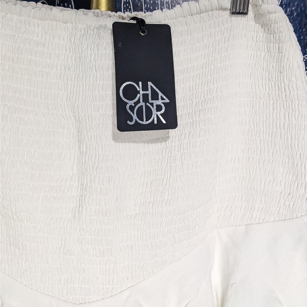 Chaser White Ruffled Mini Skirt - Picture 2 of 9